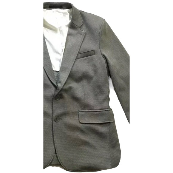 Haight And Ashbury Studio Canada Hopsack Blazer Size 38 Stretch Knit Cotton Dot - Picture 1 of 15